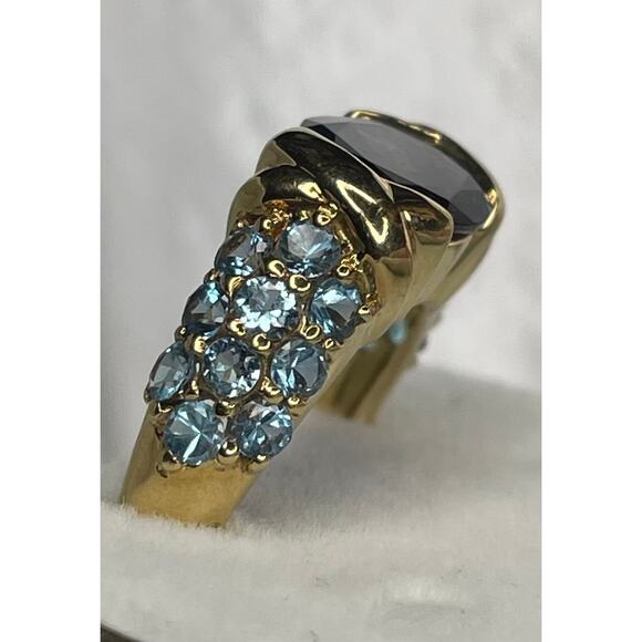 18k Solid Gold 2.19 CT Tanzanite Ring size 5 - Picture 4 of 8